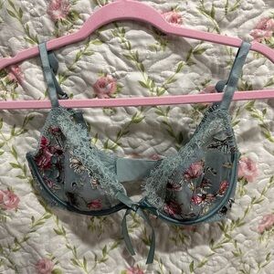 Victoria Secret Floral Balconette Bra 32DD